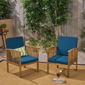 CASA ACACIA CLUB CHAIR (Color: Brown+Navy, Material: Wood+Waterproof Fabric) CASA ACACIA CLUB CHAIR (Color: Brown+Navy, Material: Wood+Waterproof Fabric)